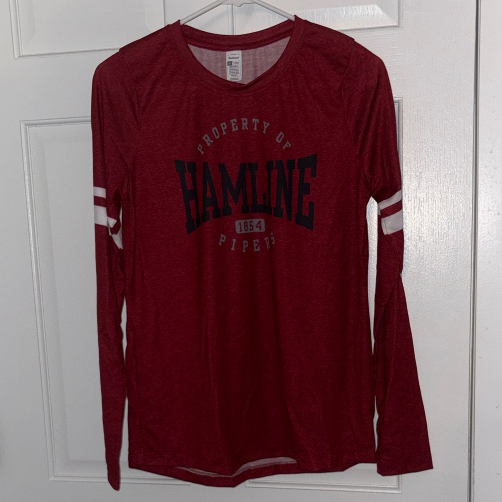 Hamline University Red Long Sleeve Tee